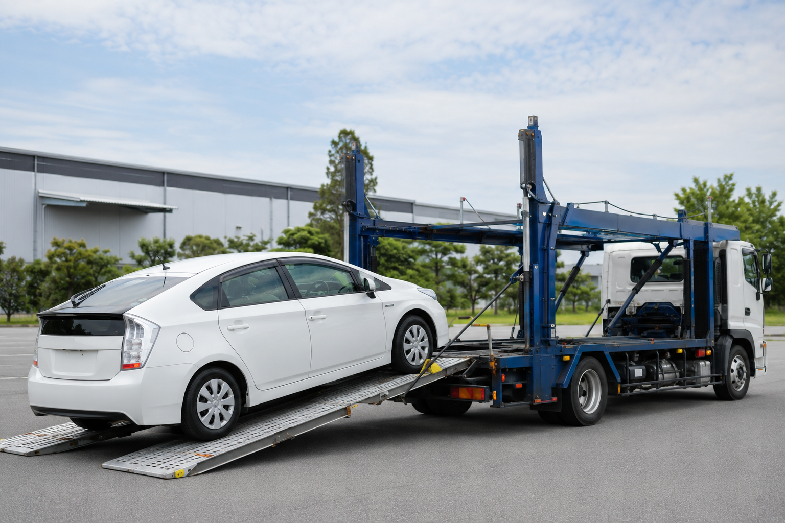 積載車による車両輸送